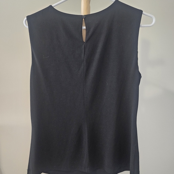 Calvin Klein Black Pleated Blouse - Picture 2 of 3